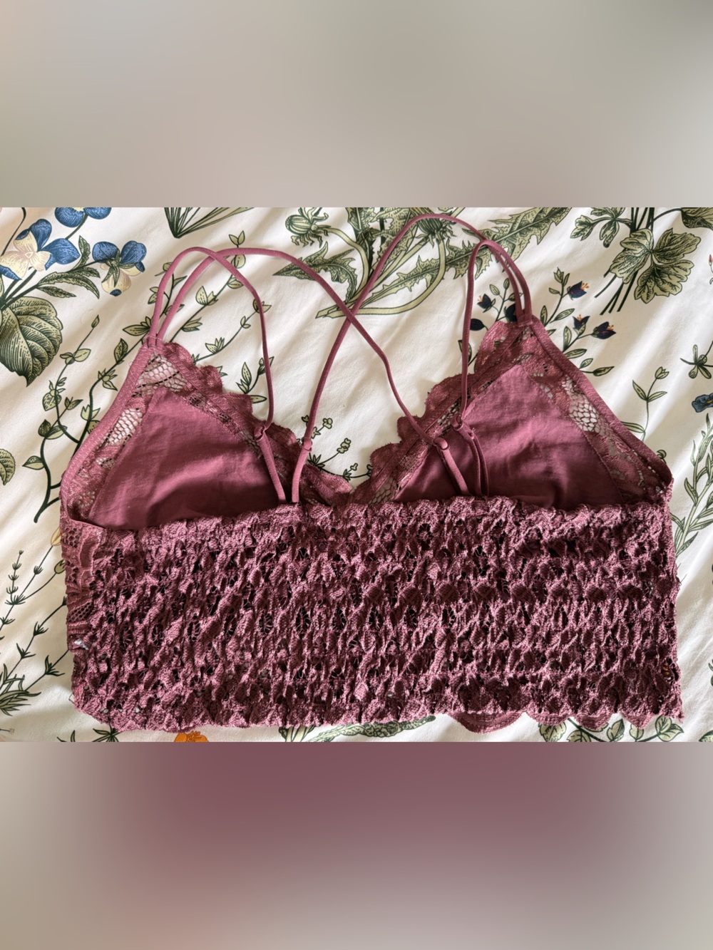 Lace Bralette in Mauve - Women Intimates - Picture 2 of 5
